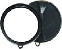 Circular Mirror Black