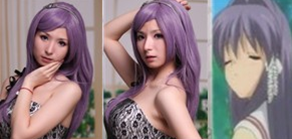 Cosplay hair wig