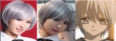 Cosplay hair wig