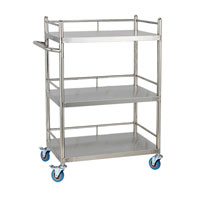 D-318 stainless steel instrument trolley