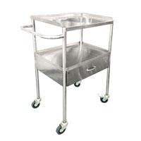 D-324A stainless steel instrument trolley